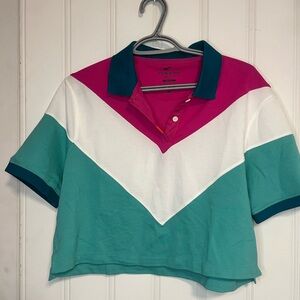 The Nike polo dry fit crop top